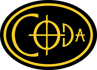 Coda EDC Flutes Gold Logo